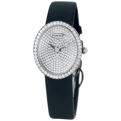 Pre-owned Fabergé Timepieces Anastasia Diamonds Ladies 18 Karat White Gold Watch