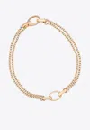 Fabergé Treillage Dual Charm Bracelet In 18-karat Rose Gold In Rose Gold
