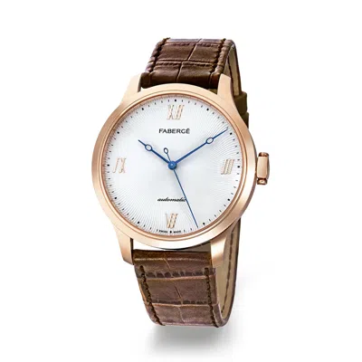 Fabergé White Dial Watch In Neutral