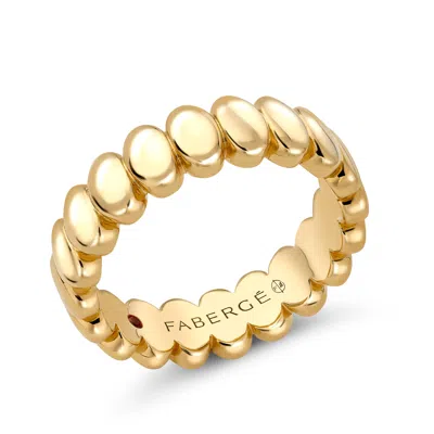 Fabergé Yellow Gold Eternity Ring In Pattern
