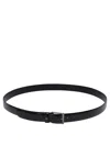 Fabi Leather Belt In Black