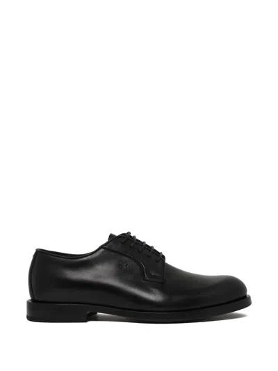 Fabi British Lace-up Shoes In Black
