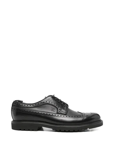 Fabi Brogue Derby Shoes In Multi