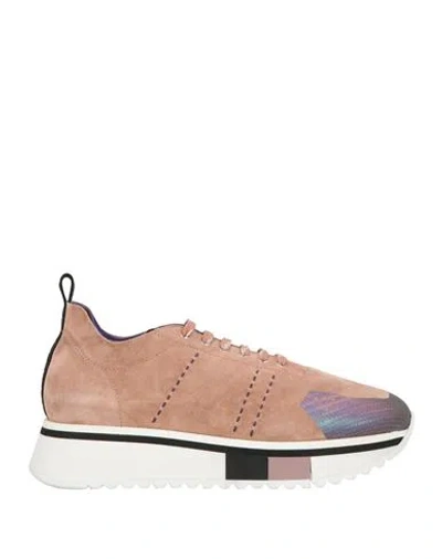Fabi F65 Woman Sneakers Antique Rose Size 6 Leather In Pink