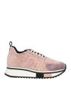 Fabi F65 Woman Sneakers Antique Rose Size 8 Textile Fibers, Leather In Pink