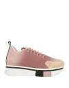 Fabi F65 Woman Sneakers Antique Rose Size 8 Textile Fibers, Leather In Pink