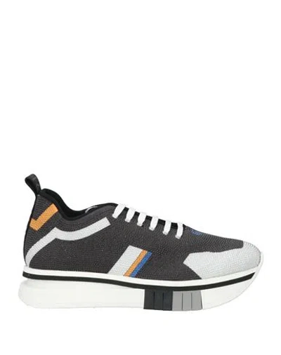 Fabi F65 Woman Sneakers Black Size 9 Synthetisches Material In Multi