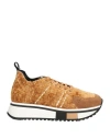Fabi F65 Woman Sneakers Camel Size 7 Textile Fibers, Leather In Brown