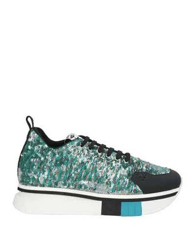 Fabi F65 Woman Sneakers Emerald Green Size 7 Textile Fibers