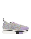 Fabi F65 Woman Sneakers Lilac Size 10 Leather, Textile Fibers In Purple