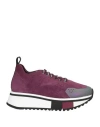 Fabi F65 Woman Sneakers Mauve Size 6.5 Leather In Purple