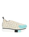 Fabi F65 Woman Sneakers White Size 8 Leather, Textile Fibers