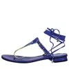 Fabi Flat Shoes Blue In Blue