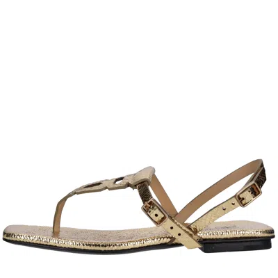 Fabi Flat Shoes Golden In Oro Metallici E Grigi