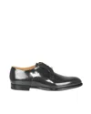 Fabi Smooth Black City Oxfords In Black