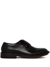 Fabi Lace-up Leather Derby Shoes In Braun