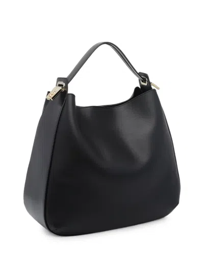 Fabi Leather Tote Bag In Black