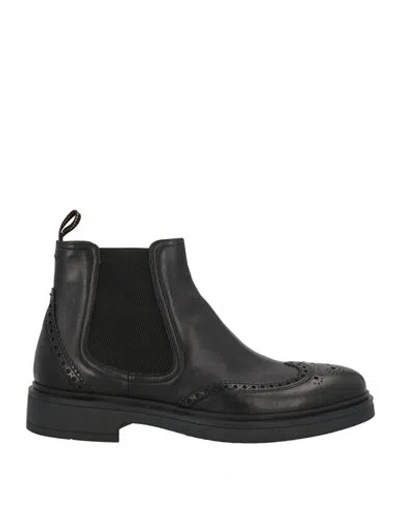 Fabi Man Ankle Boots Black Size 7 Calfskin