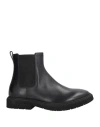 Fabi Man Ankle Boots Black Size 8 Leather In Black