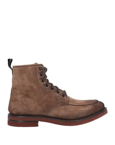 Fabi Man Ankle Boots Brown Size 9 Soft Leather