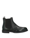 Fabi Man Ankle Boots Dark Green Size 7 Calfskin In Green