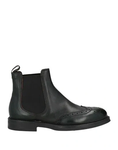 Fabi Man Ankle Boots Dark Green Size 7 Calfskin