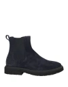 Fabi Man Ankle Boots Midnight Blue Size 8 Leather