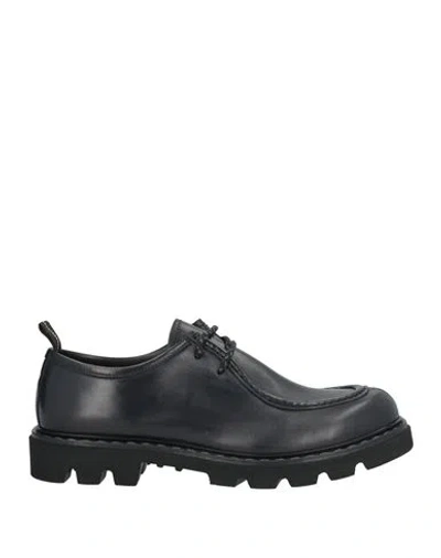 Fabi Man Lace-up Shoes Black Size 10.5 Calfskin