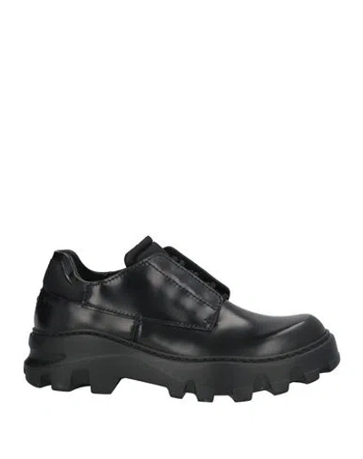 Fabi Man Lace-up Shoes Black Size 8 Leather