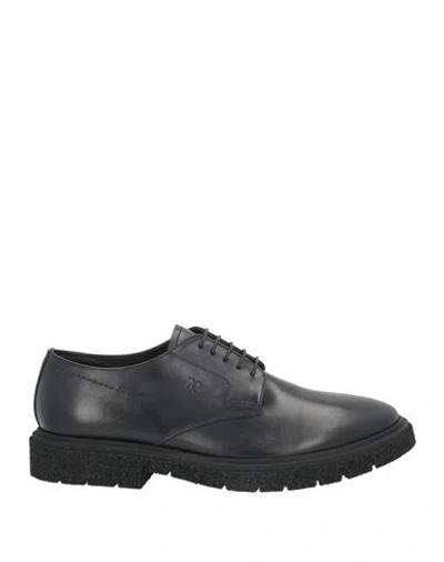Fabi Man Lace-up Shoes Black Size 8 Leather