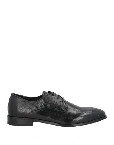 Fabi Man Lace-up Shoes Black Size 8 Leather