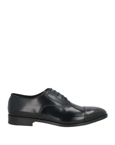 Fabi Man Lace-up Shoes Black Size 8.5 Leather