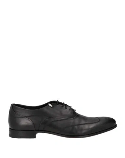 Fabi Man Lace-up Shoes Black Size 8.5 Leather