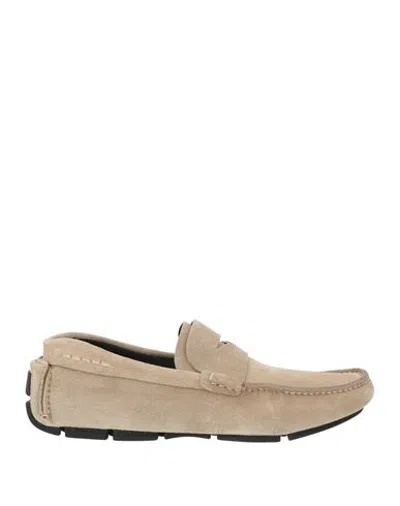 Fabi Man Loafers Beige Size 9.5 Leather In Multi