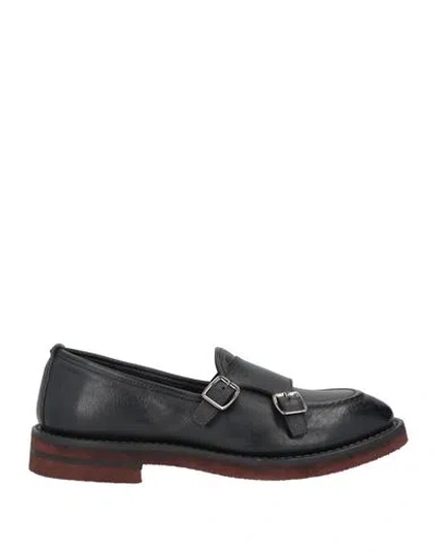 Fabi Man Loafers Black Size 6 Leather