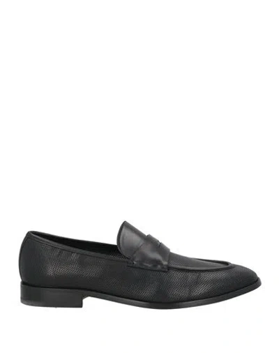 Fabi Man Loafers Black Size 9 Leather