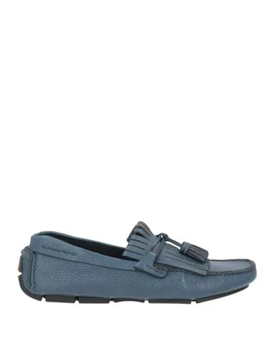 Fabi Man Loafers Blue Size 9.5 Leather