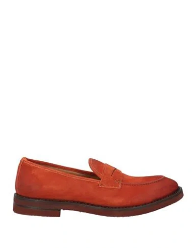 Fabi Man Loafers Brick Size 9.5 Leather In Red