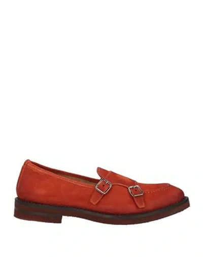 Fabi Man Loafers Brick Size 9.5 Soft Leather In Red