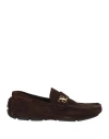 Fabi Man Loafers Dark Brown Size 9 Leather In Brown