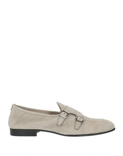 Fabi Man Loafers Grey Size 6 Leather