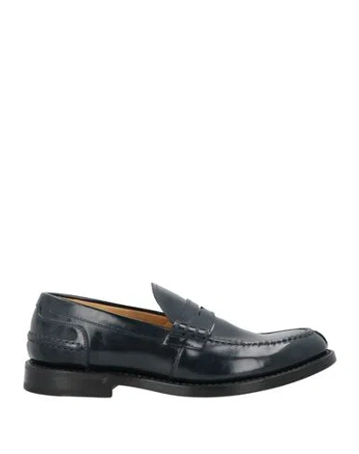 Fabi Man Loafers Midnight Blue Size 11 Leather