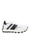 Fabi Man Sneakers White Size 12 Leather In White