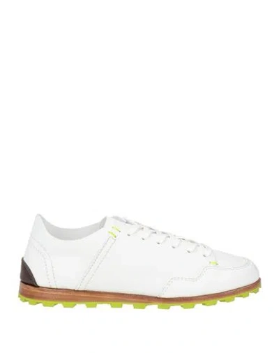 Fabi Man Sneakers White Size 6 Leather