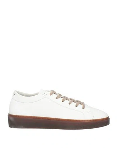Fabi Man Sneakers White Size 7 Leather