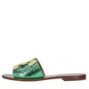 Fabi Sandals Green In Verde Blu E Verdi