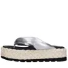 Fabi Sandals Silver In Argento Metallici E Grigi
