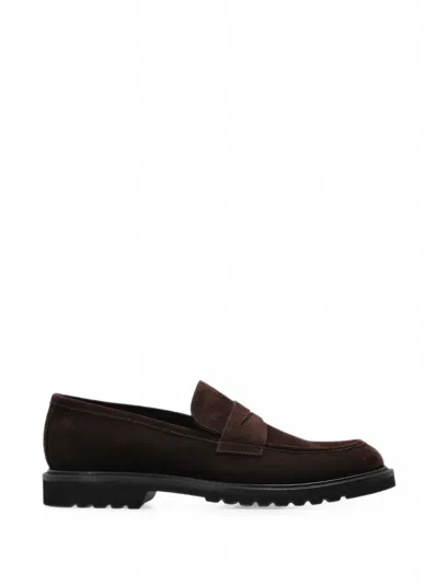 Fabi Suede Loafers In Brown