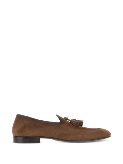 Fabi Tassel-detail Loafers In Brown