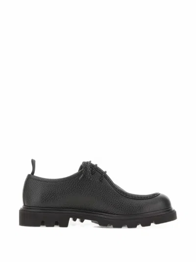 Fabi Tumbled-finish Lug-sole Derby Shoes In Multi
